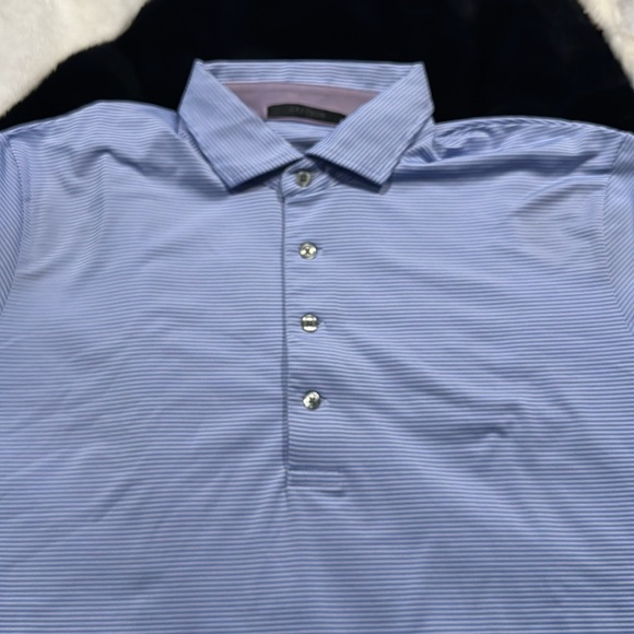 Greyson Golf Polo Size Large Light Blue/White Worn Once Perfect Condition - Picture 4 of 5